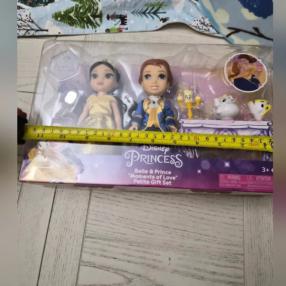 Disney Princess 6" Petit Belle & Prince Gift Set New - Picture 2 of 7